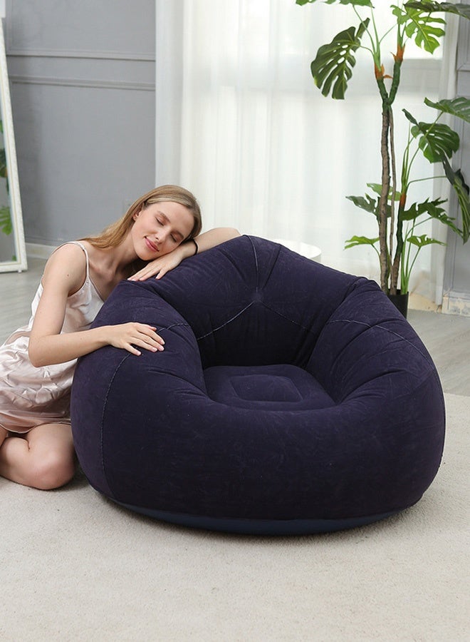 Hanayo Inflatable Sofa Bean Bag Chair with Air Pump Ultra Soft Inflatable Single Spherical Sofa Chair for Dorm Room Outdoor Travel Camping Picnic(Navy) - Image 3